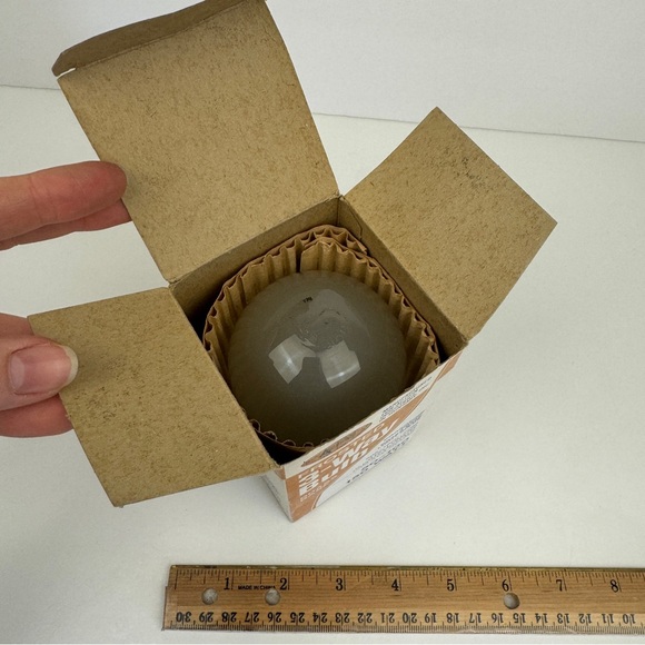 Vtg Untested Action Brand 1974 Frosted 3 Way Bulb Brass Base w Box Prop Movie TV - Picture 10 of 15